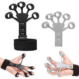 Metal hook grip strength trainer