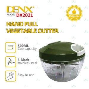 Hand pull vegetable cutter